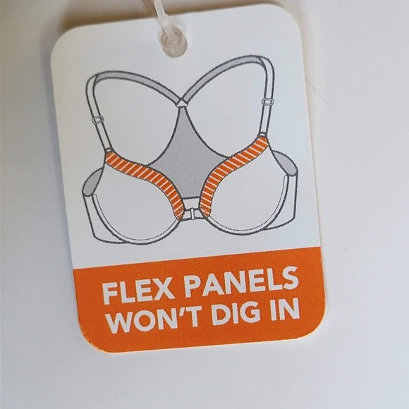 Warner’s Simply Smooth Look Black Underwire Racerback Bra Sz: 38D - Picture 9 of 10